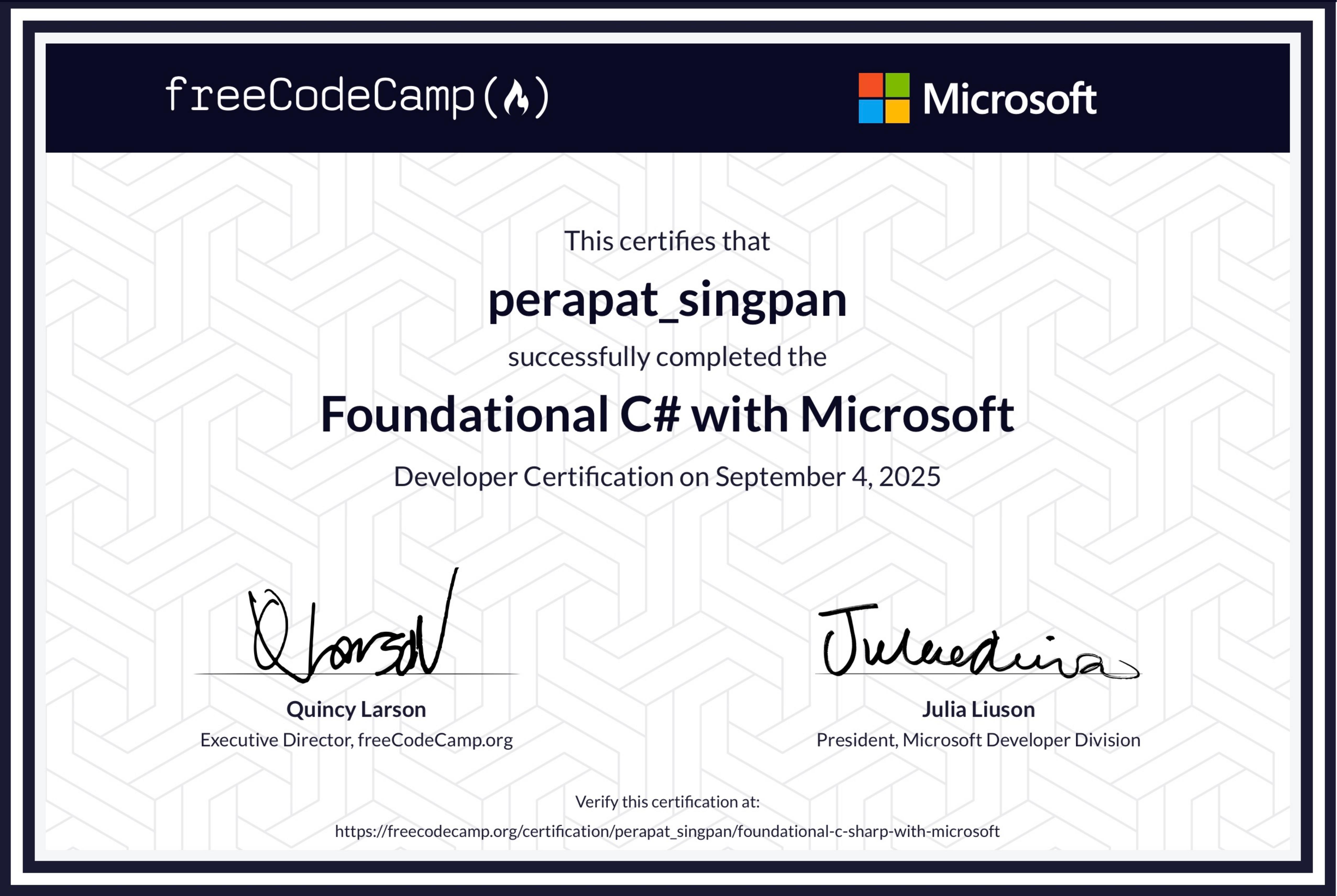 Foundational C# with Microsoft